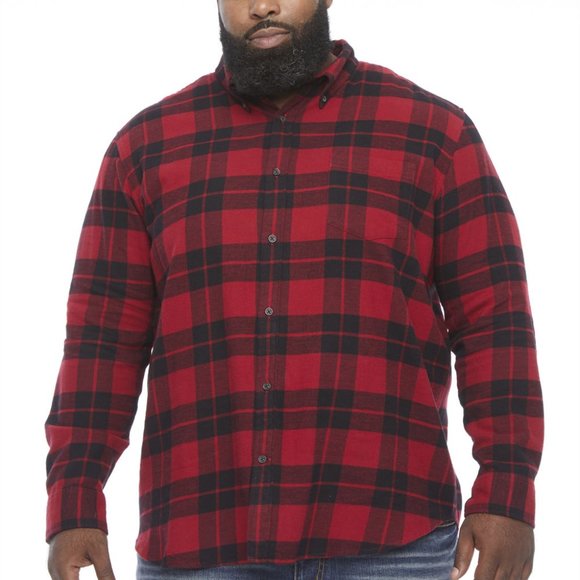 The Foundry Supply Co. Shirts Foundry Signature Red Flannel Shirt